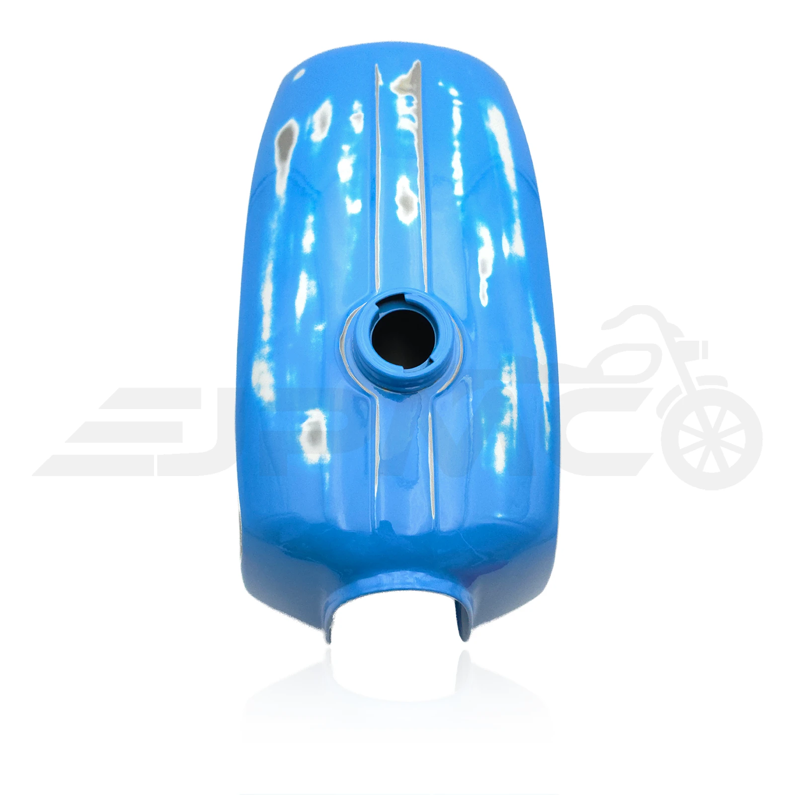 Retro-Tank-Set für Simson S51 / S70 – mit eckigen Seitendeckeln - Blau