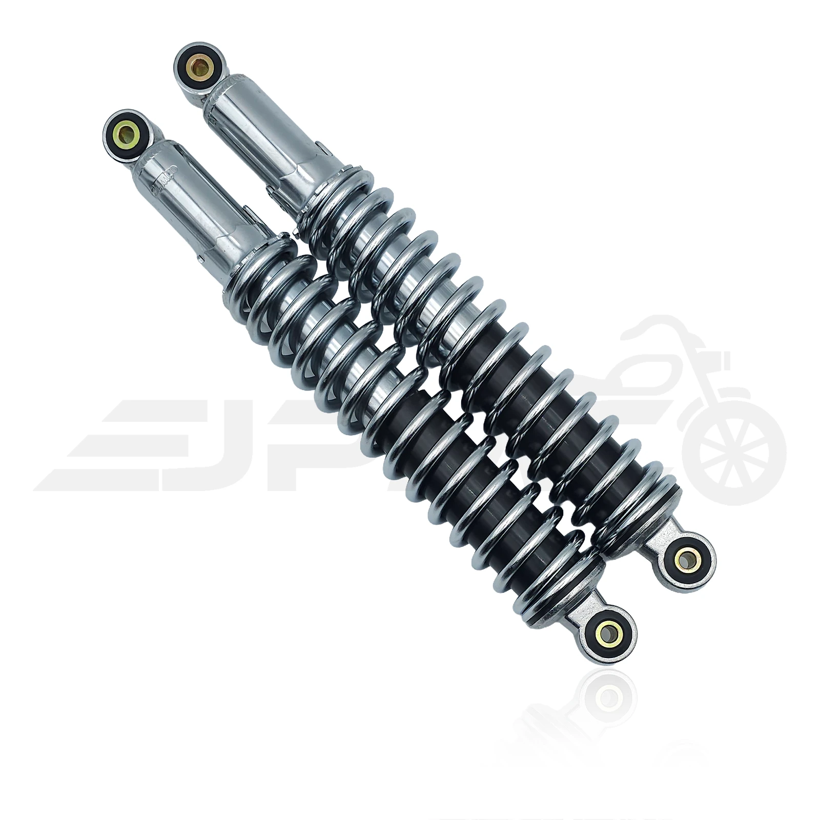 SWH Sport Federbein-Set für Simson – 365 mm, Schwarz/Chrom