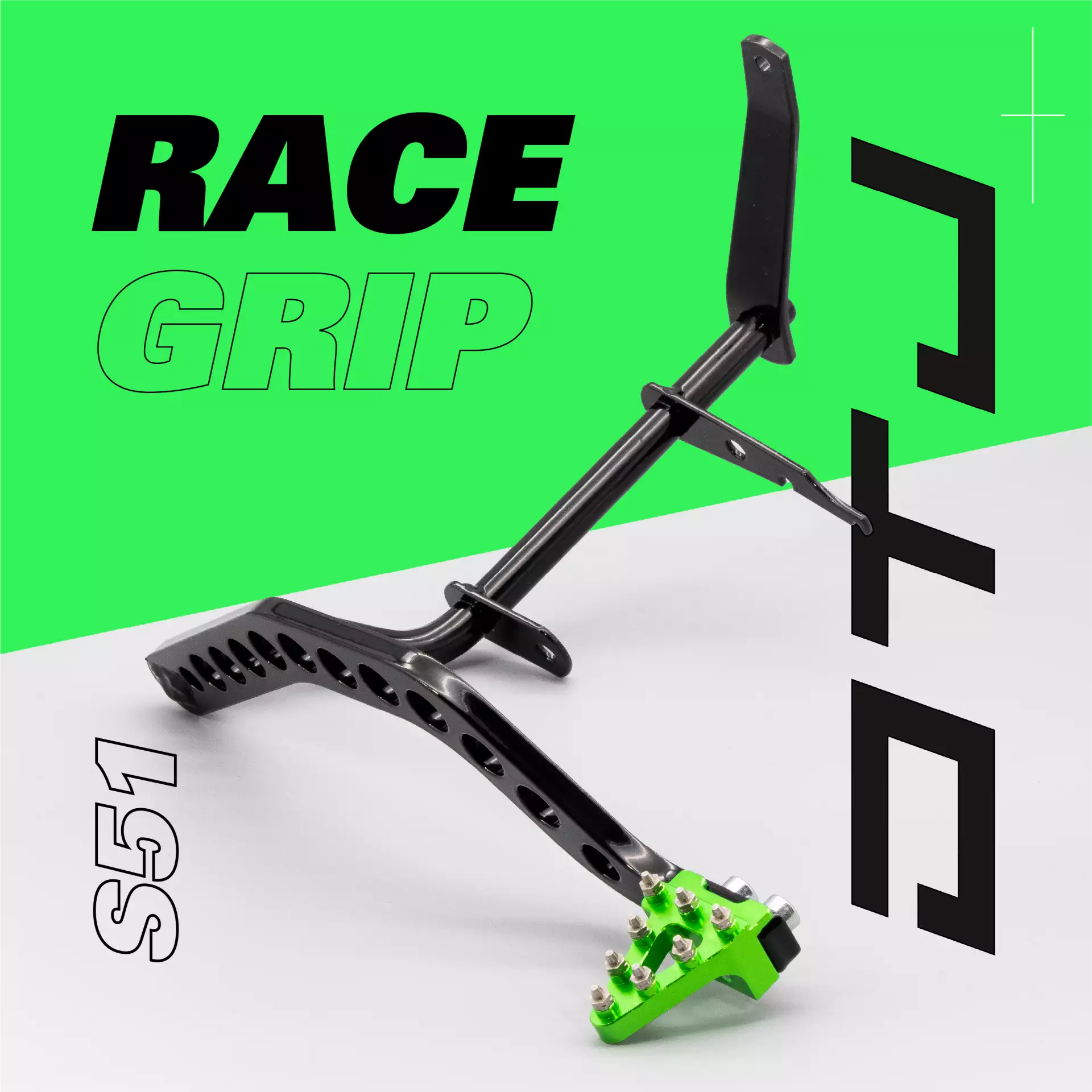 Fußbremshebel | MIT TEILEGUTACHTEN | oben liegend f. S51 S50 - Grün Fußbremshebel | MIT TEILEGUTACHTEN | oben liegend f. S51 S50 - Grün