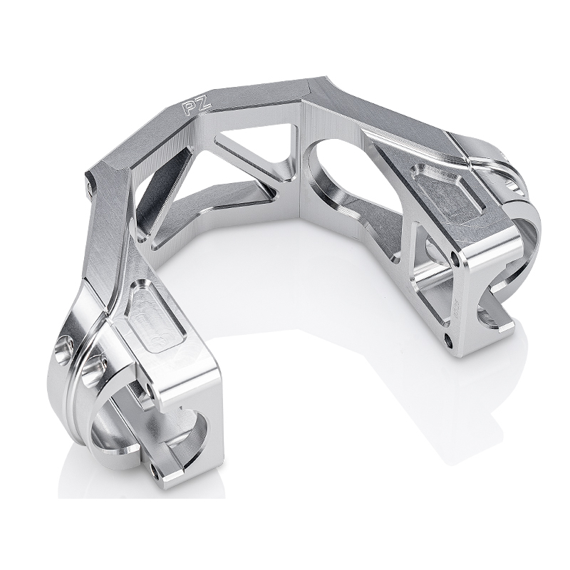 PZ-Tuning CNC Gabelversteifung Silber – mit Teilegutachten für Simson S50, S51, S70, S53, S83
