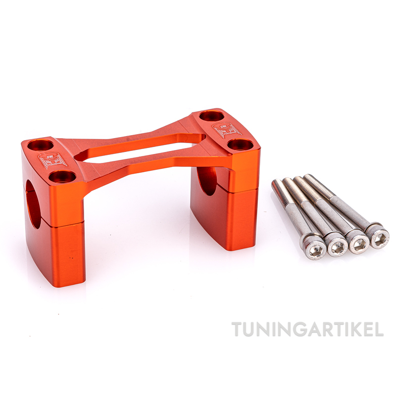 Racing CNC Lenkerklemme inkl. Teilegutachten f. Simson S51, S50 - Orange