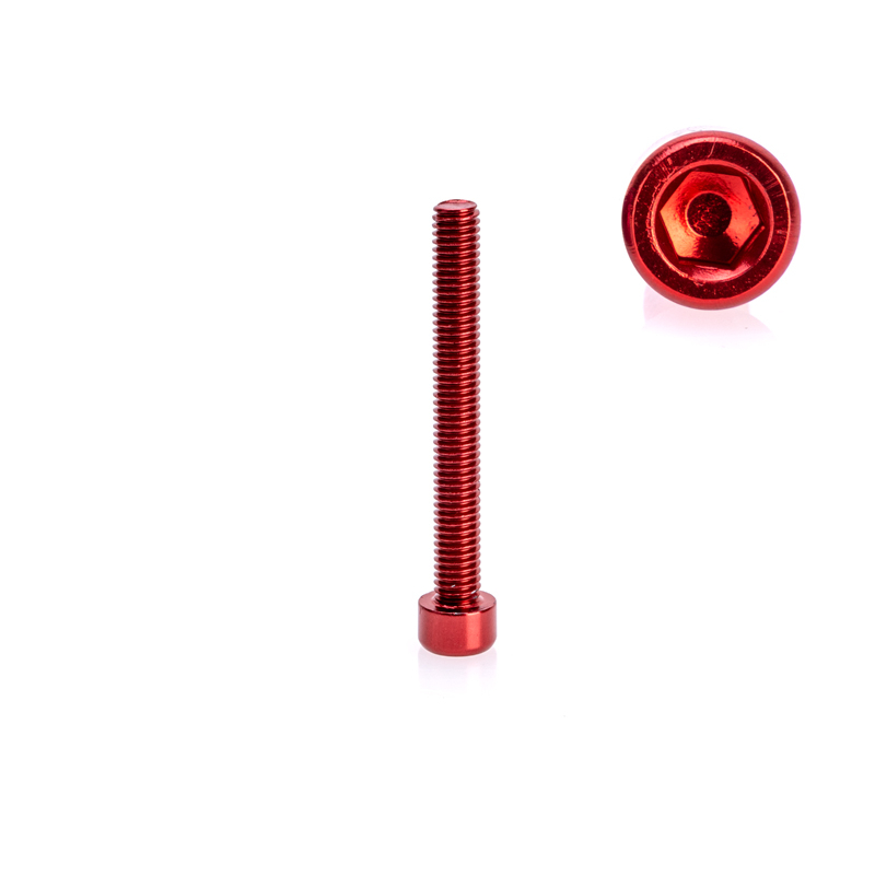 Schraube für den rechten Seitendeckel - Rot