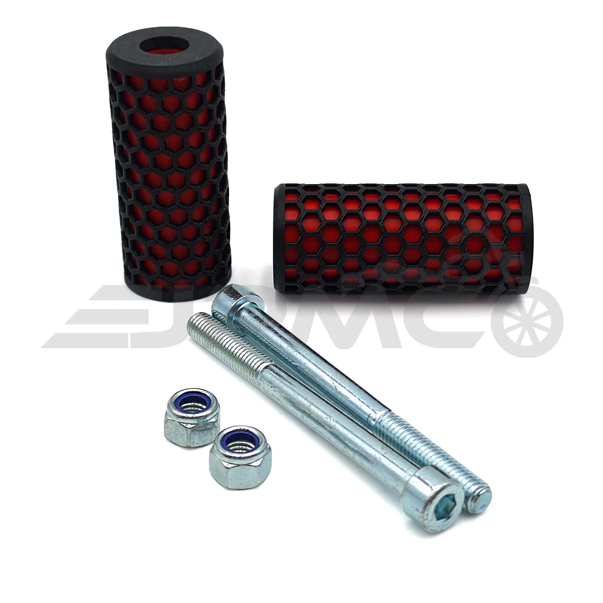 SET Sturzpads Waben - 3D-Druck - für Simson S50, S51 - rot