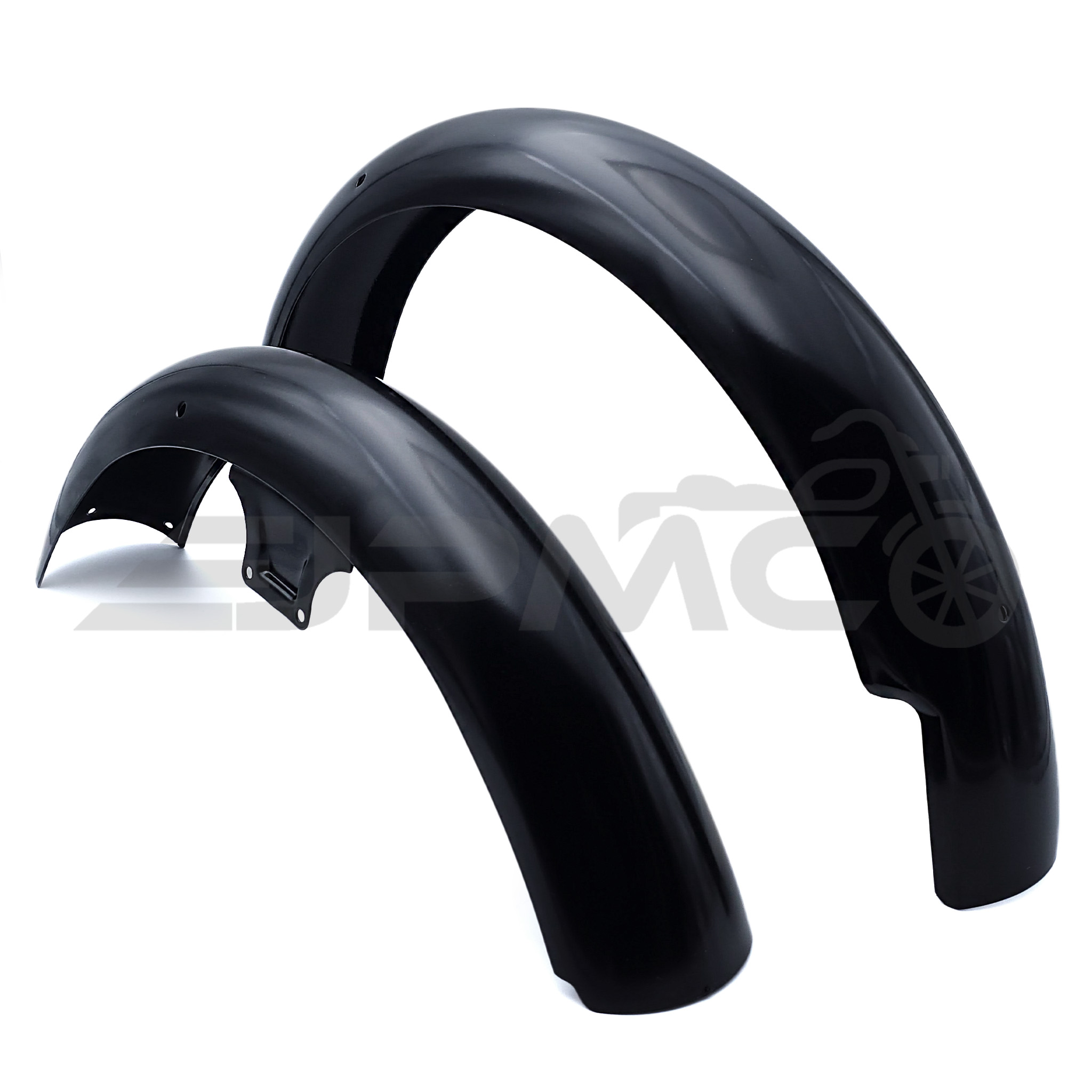 Set: Kotflügel vorn & hinten grundiert + schwarz PPB – Simson S50, S51, S70