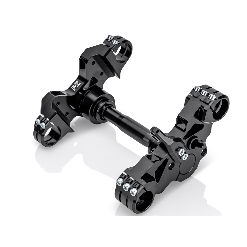 PZ Gabelbrücke | Version 2025 | mit Teilegutachten CNC gefräst f. Simson S50, S51 | Schwarz