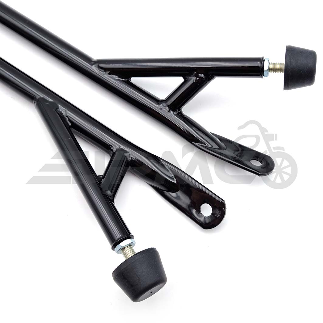 SET Enduro-Streben | Unterzugsstreben mit Lenkanschlag - schwarz für Simson S51, S50, S70 SET Enduro-Streben | Unterzugsstreben mit Lenkanschlag - schwarz für Simson S51, S50, S70