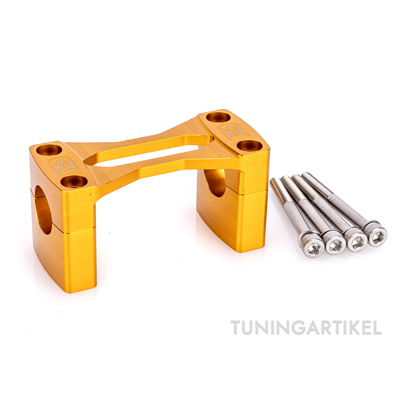 Racing CNC Lenkerklemme inkl. Teilegutachten f. Simson S51, S50 - Gold