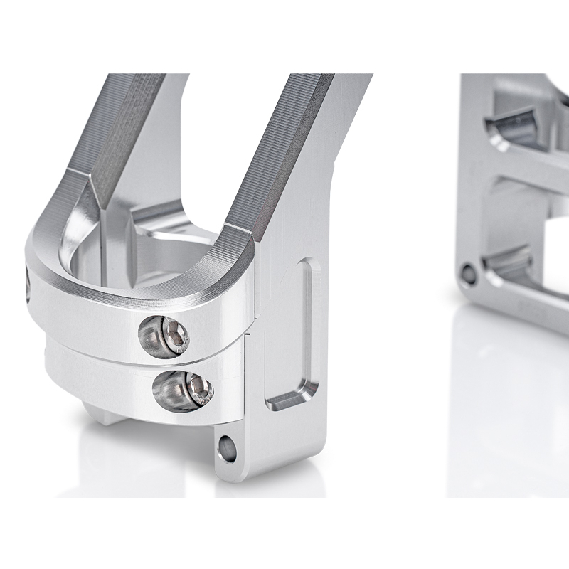 PZ-Tuning CNC Gabelversteifung Silber – mit Teilegutachten für Simson S50, S51, S70, S53, S83