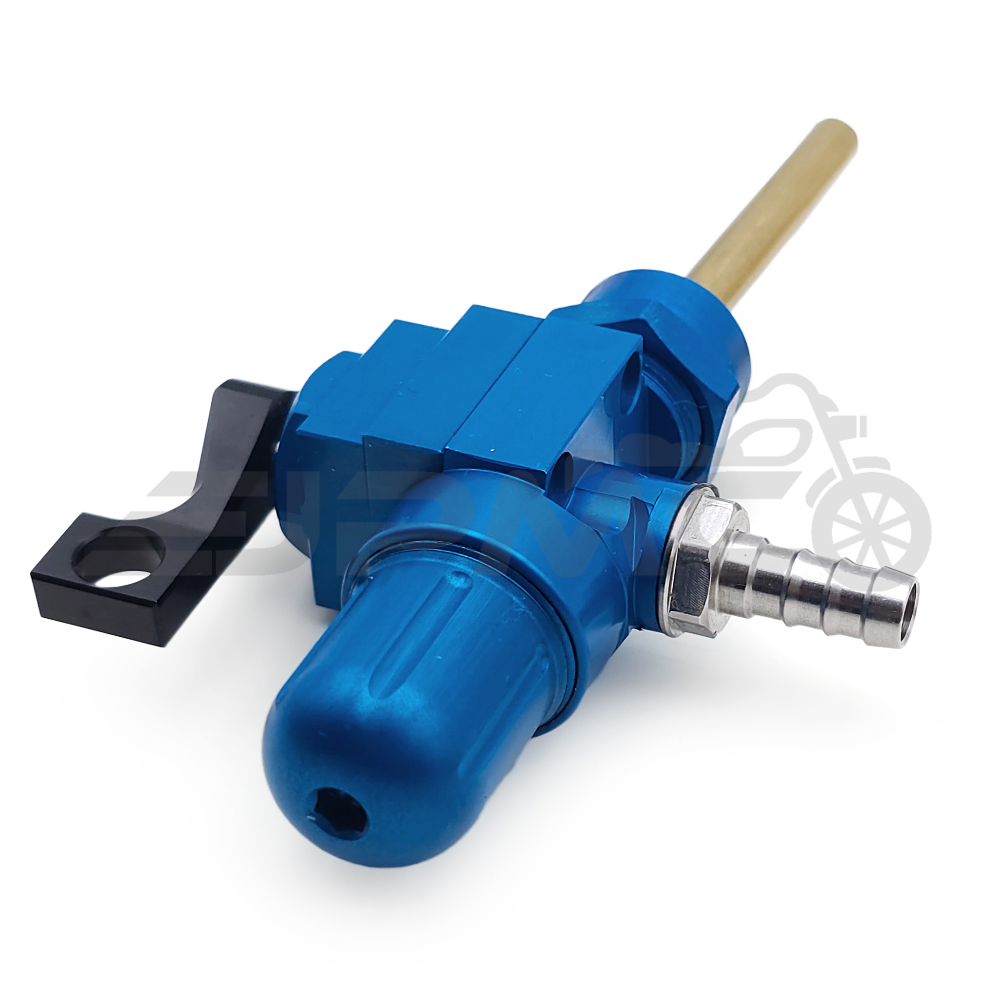 CNC Benzinhahn eloxiert 400 ml pro Minute - blau