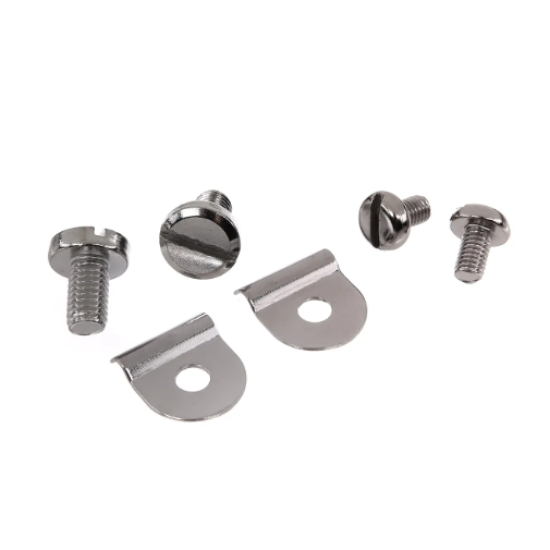 Set: Kederklemmen Zierschrauben für Knieblech Lampenmaske - Simson Schwalbe KR51 Set: Kederklemmen Zierschrauben für Knieblech Lampenmaske - Simson Schwalbe KR51